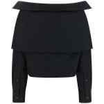 Balenciaga Crop Shirt Off The Shoulder
