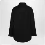Balenciaga Classic cocoon shirt in double cotton, black