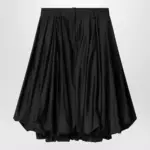 Balenciaga Black balloon skirt in silk blend