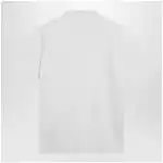 Moncler White cotton polo shirt with triple crest logo patch