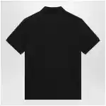 Moncler Blue cotton polo shirt with triple crest logo patch
