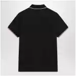 Moncler Navy blue short-sleeve polo shirt