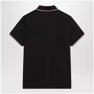 Moncler Navy blue short-sleeve polo shirt