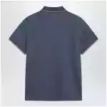Moncler Light blue short-sleeve polo shirt