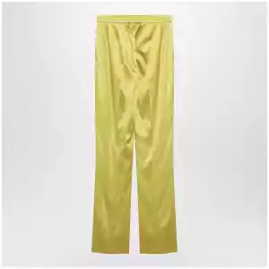Valentino Avocado-colored trousers in shiny silk blend