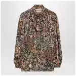 Valentino Silk blouse with floral print