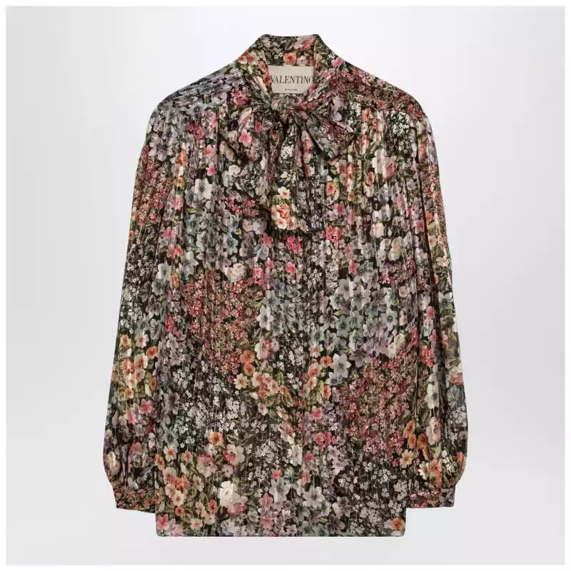 Valentino Silk blouse with floral print