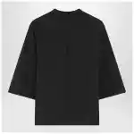Moncler X Edward Enninful Black top with asymmetric hem