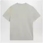 Moncler Light beige crewneck T-shirt with logo