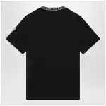Moncler Black crewneck T-shirt with logo