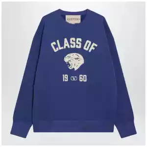 Valentino Blue sweatshirt with Panther print