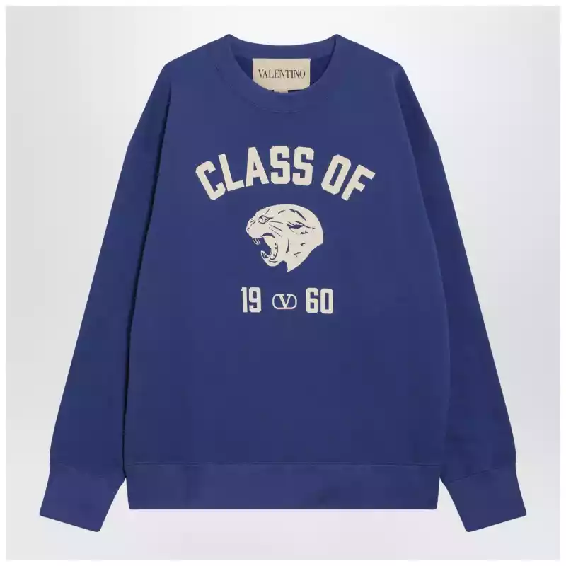 Valentino Blue sweatshirt with Panther print