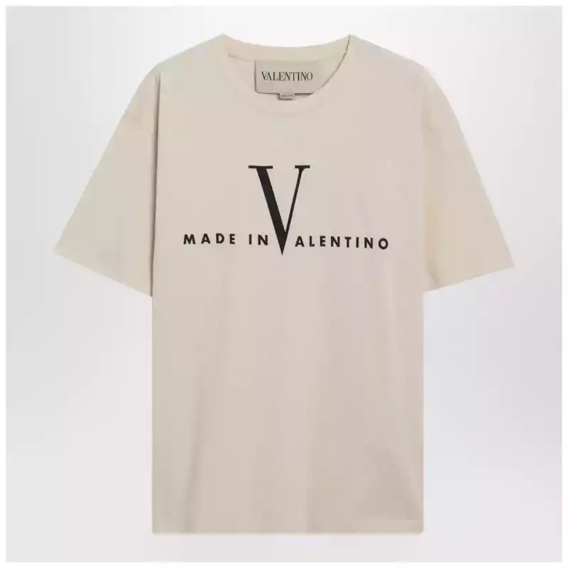 Butter-colored “Made In Valentino” T-shirt