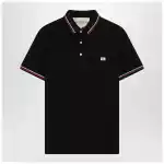 Valentino Black polo shirt with Vlogo Signature