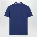 Valentino Blue polo shirt with Vlogo patch