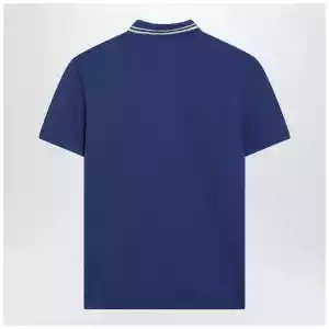 Valentino Blue polo shirt with Vlogo patch