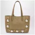 Valentino Garavani Medium Nellcôte tote bag in Havana suede
