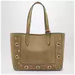 Valentino Garavani Medium Nellcôte tote bag in Havana suede