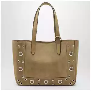 Valentino Garavani Medium Nellcôte tote bag in Havana suede
