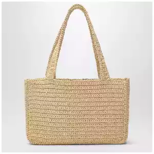 Valentino Garavani Viva Superstar Crochet medium natural/black bag