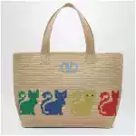 Valentino Garavani Large Raffiachat shopping bag in raffia
