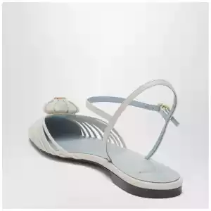 Valentino Garavani Coeur Royal sandals in ivory