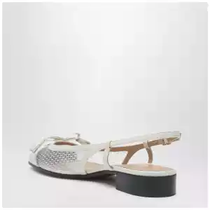 Valentino Garavani Valet Du Roi slingback ballerina ivory