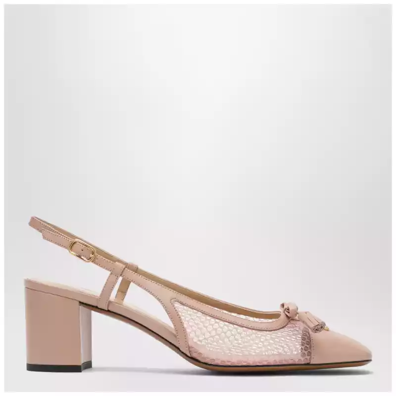 Valentino Garavani Valet Du Roi pink slingback pumps