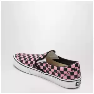 Valentino Garavani X Vans Slip-On Sneakers orchid pink/black with VLogo Checkerboard print