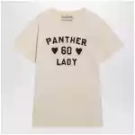 Valentino Panther Lady cotton jersey T-shirt in birch/black