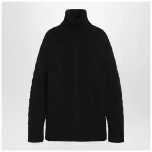 Moncler X Edward Enninful Black wool turtleneck sweater
