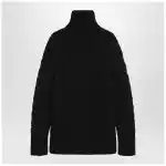 Moncler X Edward Enninful Black wool turtleneck sweater