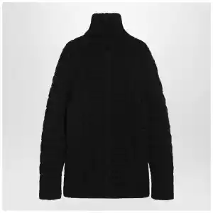 Moncler X Edward Enninful Black wool turtleneck sweater