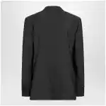 Valentino Single-breasted wool and mohair jacket in black