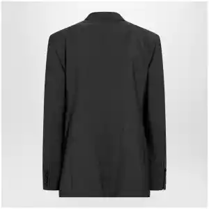Valentino Single-breasted wool and mohair jacket in black