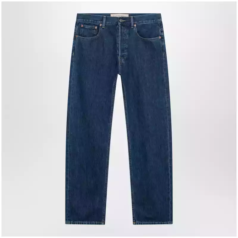 Valentino Blue jeans with Vlogo detail