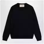 Valentino Navy blue wool crewneck sweater