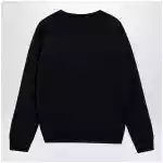Valentino Navy blue wool crewneck sweater