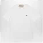 Valentino White cotton T-shirt with VLogo embroidery