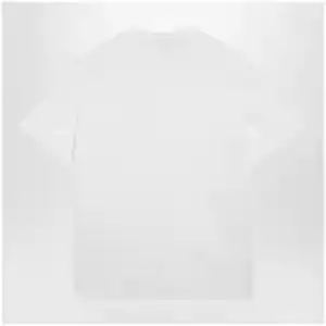 Valentino White cotton T-shirt with VLogo embroidery