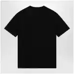 Valentino Black cotton T-shirt with VLogo embroidery