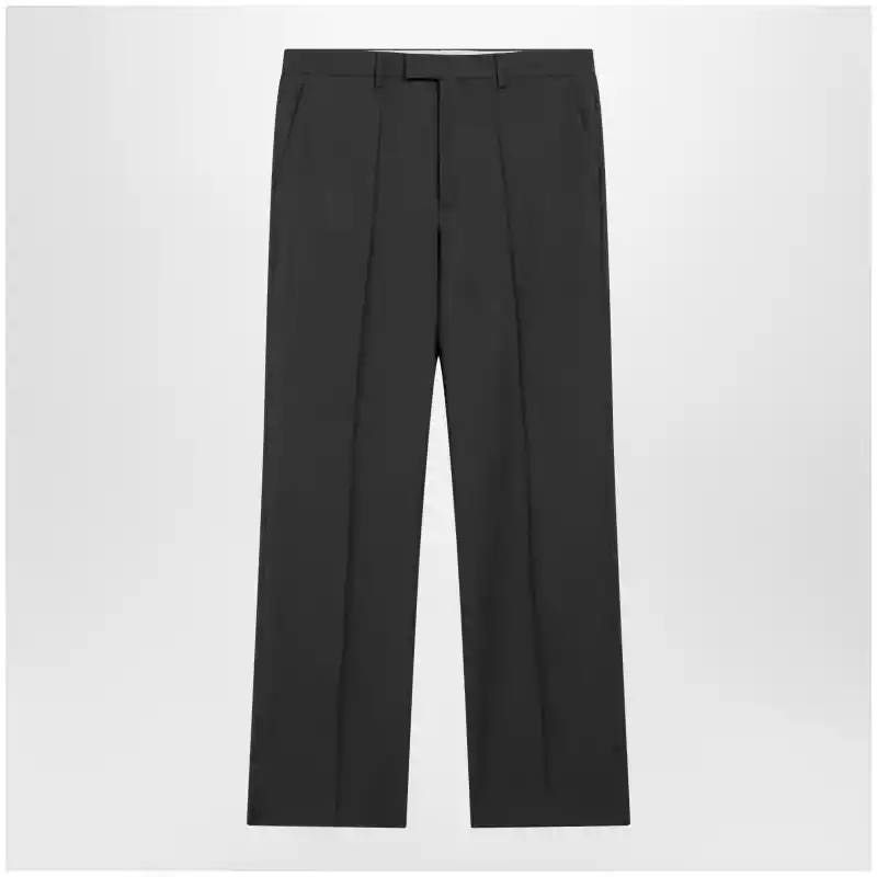 Valentino Gray wool-blend pants