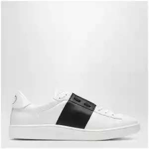 Valentino Garavani Open Royco nappa calfskin sneakers in white/black