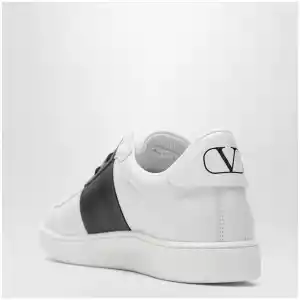 Valentino Garavani Open Royco nappa calfskin sneakers in white/black