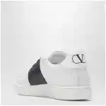 Valentino Garavani Open Royco nappa leather sneakers in white/navy