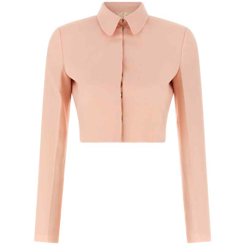 Alberta Ferretti Tropical Wool Blazer