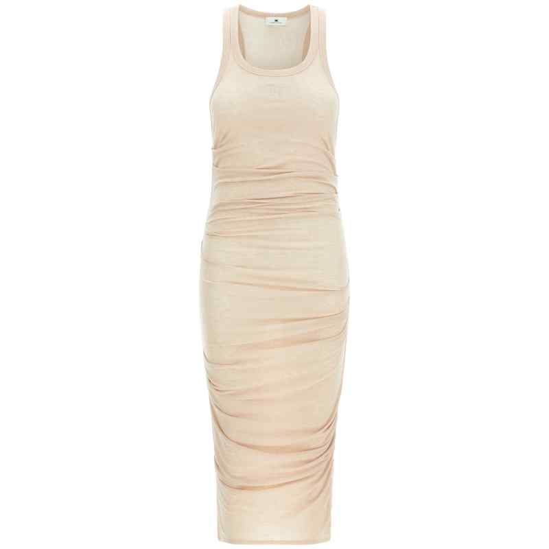 Elisabetta Franchi Logo Embroidery Dress