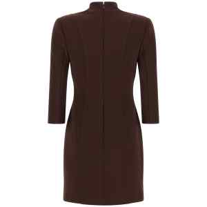 Elisabetta Franchi Logo Dress With Elastic Bands