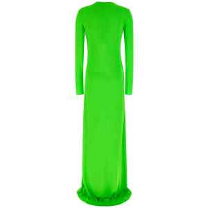 Tom Ford Long Sleeve Slash Front Evening Dress