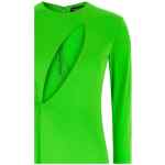 Tom Ford Long Sleeve Slash Front Evening Dress